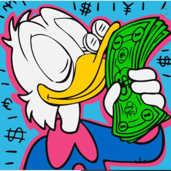 Alec Monopoly Money Scrooge Art Print - Picture 2 of 2